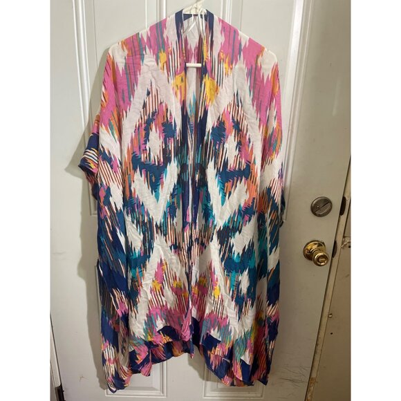 Comfyluxe cap sleeved open front cardigan wrap cover up - Picture 1 of 6